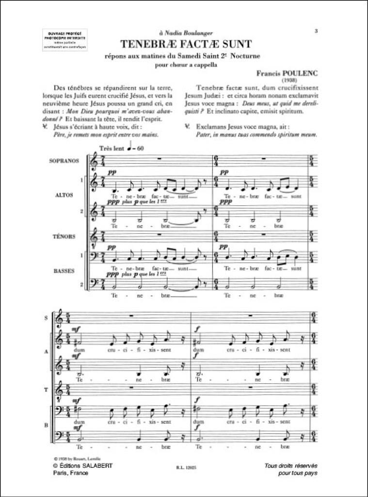 Quatre Motets Pour Un Temps De Penitence no3 -